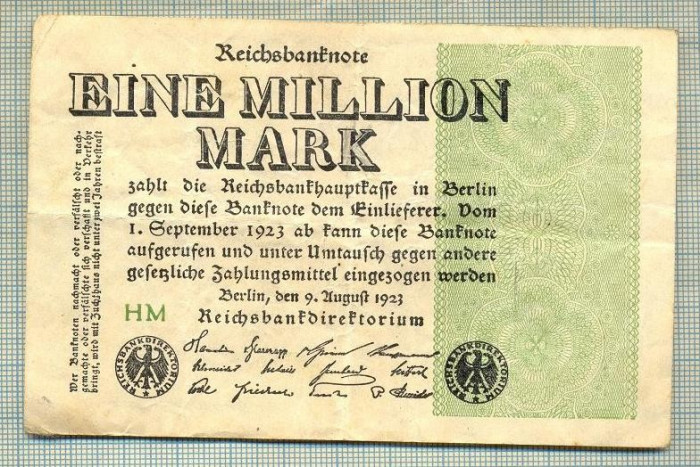 A 90 BANCNOTA-GERMANIA -1MILION MARK- anul 1923-SERIA FARA -starea care se vede