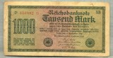 A 68 BANCNOTA-GERMANIA - 1000 MARK- anul 1922 -SERIA 346882 -starea care se vede