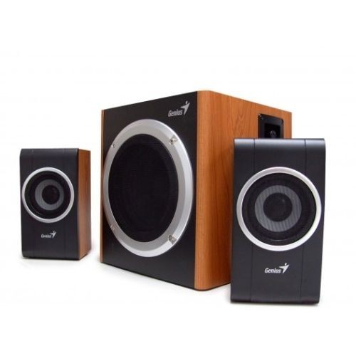 Sistem audio / Boxe Genius 2.1 SW-HF2.1 1200 Wood, 30W RMS Sunet ...