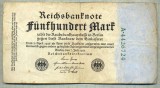 A 12 BANCNOTA-GERMANIA- 500 MARK- anul 1923 -SERIA 4426724 -starea care se vede