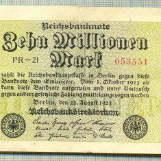 A 92 BANCNOTA-GERMANIA -10MILION MARK- anul 1923-SERIA053551-starea care se vede