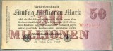 A 69 BANCNOTA-GERMANIA -50 MILION MARK- anul 1923 -SERIA.. -starea care se vede, Europa