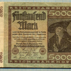 A 85 BANCNOTA-GERMANIA - 5000 MARK- anul 1922 -SERIA 201358 -starea care se vede