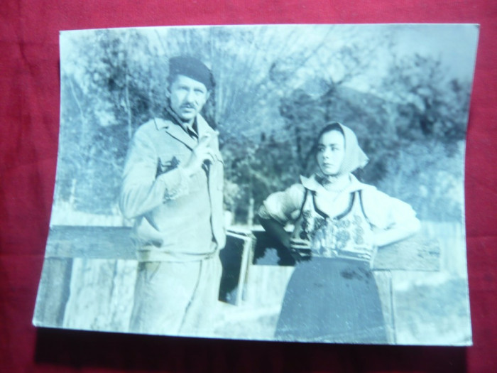 Fotografie din Filmul -Toamna Bobocilor cu Sebastian Papaiani, dim.= 16x12 cm