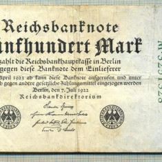 A 74 BANCNOTA-GERMANIA- 500 MARK- anul 1923 -SERIA 3251328 -starea care se vede