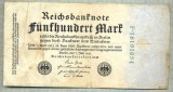 A 70 BANCNOTA-GERMANIA- 500 MARK- anul 1923 -SERIA 16191654 -starea care se vede