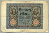 A 17 BANCNOTA-GERMANIA- 100 MARK- anul 1920 -SERIA 17059686 -starea care se vede