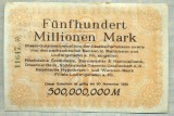 A 26 BANCNOTA-GERMANIA-500milion MARK-anul 1923 -SERIA 11647-starea care se vede