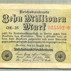 A 93 BANCNOTA-GERMANIA -10MILION MARK- anul 1923-SERIA035592-starea care se vede
