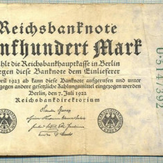 A 98 BANCNOTA-GERMANIA- 500 MARK- anul 1923 -SERIA 5147392 -starea care se vede