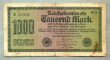 A 100 BANCNOTA-GERMANIA - 1000 MARK- anul 1922 -SERIA 402040-starea care se vede