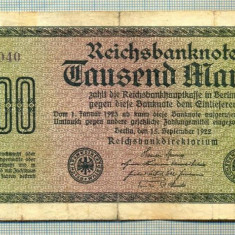 A 100 BANCNOTA-GERMANIA - 1000 MARK- anul 1922 -SERIA 402040-starea care se vede