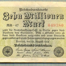 A 36 BANCNOTA-GERMANIA -10MILION MARK- anul 1923-SERIA049380-starea care se vede