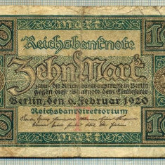 A 46 BANCNOTA-GERMANIA - 10 MARK- anul 1920 -SERIA 3994208 -starea care se vede