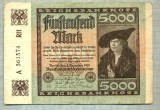 A 99 BANCNOTA-GERMANIA - 5000 MARK- anul 1922 -SERIA 561574 -starea care se vede, Europa