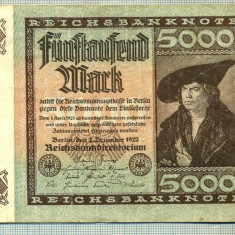 A 99 BANCNOTA-GERMANIA - 5000 MARK- anul 1922 -SERIA 561574 -starea care se vede