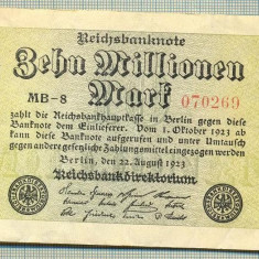 A 94 BANCNOTA-GERMANIA -10MILION MARK- anul 1923-SERIA070269-starea care se vede
