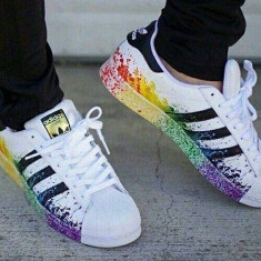 vand ADIDAS SUPERSTAR PRIDE PACK - MODELUL ANULUI - PE STOC - CURIER GRATUIT ! foto