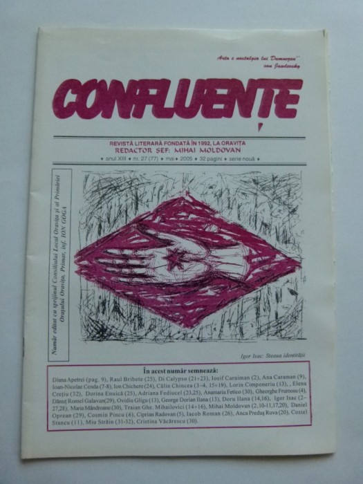 BANAT- CARAS- REVISTA CONFLUENTE, ORAVITA, 27/2005