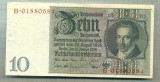 A 153 BANCNOTA-GERMANIA- 10 MARK- anul 1929 -SERIA 01880684 -starea care se vede, Europa