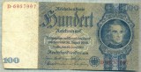 A 147 BANCNOTA-GERMANIA- 100 MARK- anul 1935 -SERIA 6957997 -starea care se vede, Europa