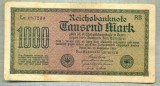 A 102 BANCNOTA-GERMANIA - 1000 MARK- anul 1922 -SERIA 087230-starea care se vede, Europa