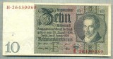 A 124 BANCNOTA-GERMANIA- 10 MARK- anul 1929 -SERIA 26439989 -starea care se vede