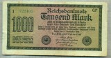 A 103 BANCNOTA-GERMANIA - 1000 MARK- anul 1922 -SERIA 322405-starea care se vede, Europa