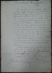 I. C . BRATIANU , MIHAIL KOGALNICEANU, ION CAMPINEANU... CONSILIUL MINISTRILOR , 1877 foto