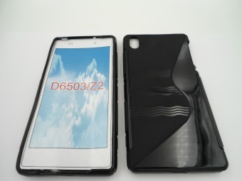 Toc silicon S-Case Sony Xperia Z2 Negru foto mare Toc silicon S-Case Sony Xperia Z2 Negru foto mare