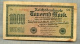 A 109 BANCNOTA-GERMANIA - 1000 MARK- anul 1922 -SERIA 788994-starea care se vede, Europa