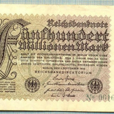 A 194 BANCNOTA-GERMANIA -500 MILION MARK-anul 1923 -SERIA.. -starea care se vede