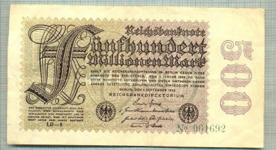 A 194 BANCNOTA-GERMANIA -500 MILION MARK-anul 1923 -SERIA.. -starea care se vede foto