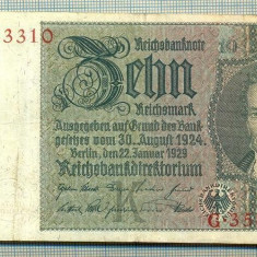 A 133 BANCNOTA-GERMANIA- 10 MARK- anul 1929 -SERIA 35843310 -starea care se vede