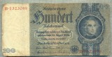 A 137 BANCNOTA-GERMANIA- 100 MARK- anul 1935 -SERIA 1323088 -starea care se vede, Europa