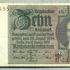 A 171 BANCNOTA-GERMANIA- 10 MARK- anul 1929 -SERIA 24420555 -starea care se vede