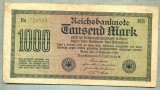 A 187 BANCNOTA-GERMANIA - 1000 MARK- anul 1922 -SERIA 724835-starea care se vede, Europa