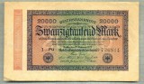 A 119 BANCNOTA-GERMANIA -20 000 MARK- anul 1923-SERIA 726814-starea care se vede