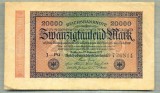 A 119 BANCNOTA-GERMANIA -20 000 MARK- anul 1923-SERIA 726814-starea care se vede, Europa