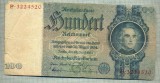 A 135 BANCNOTA-GERMANIA- 100 MARK- anul 1935 -SERIA 3224520 -starea care se vede