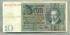 A 192 BANCNOTA-GERMANIA- 10 MARK- anul 1929 -SERIA 35038499 -starea care se vede, Europa