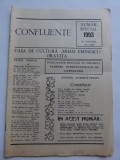 BANAT- CARAS- REVISTA CONFLUENTE, ORAVITA, 1993 NUMAR SPECIAL
