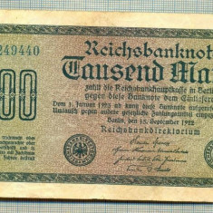 A 189 BANCNOTA-GERMANIA - 1000 MARK- anul 1922 -SERIA 249440-starea care se vede