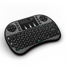 Mini tastatura wireless touchpad pentru smart tv, computer, telefoane smart foto