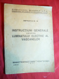 Dir.Gen.CFR -Filaret - Instructiuni Iluminat electric vagoane - Ed. 1947