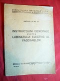 Dir.Gen.CFR -Filaret - Instructiuni Iluminat electric vagoane - Ed. 1947