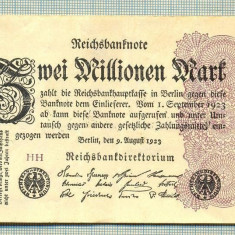 A 117 BANCNOTA-GERMANIA -2 MILION MARK- anul 1923-SERIA FARA-starea care se vede