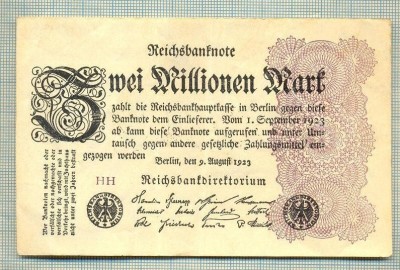 A 117 BANCNOTA-GERMANIA -2 MILION MARK- anul 1923-SERIA FARA-starea care se vede foto