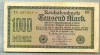 A 106 BANCNOTA-GERMANIA - 1000 MARK- anul 1922 -SERIA 087404-starea care se vede, Europa