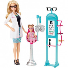 Papusa Barbie oftalmolog Mattel BRB Doctor Playset CMF42 foto